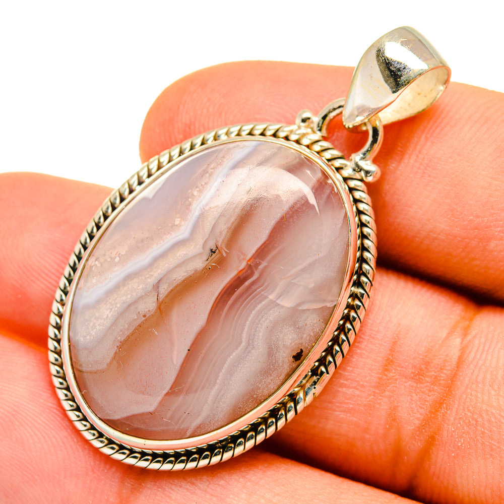 Botswana Agate Pendants handcrafted by Anasilvercos - PD9760