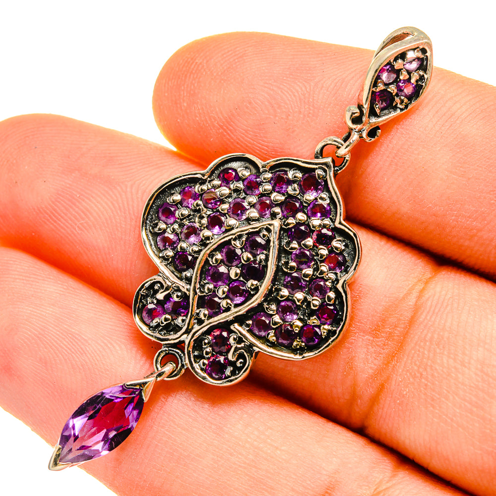 Amethyst Pendants handcrafted by Anasilvercos - PD9765