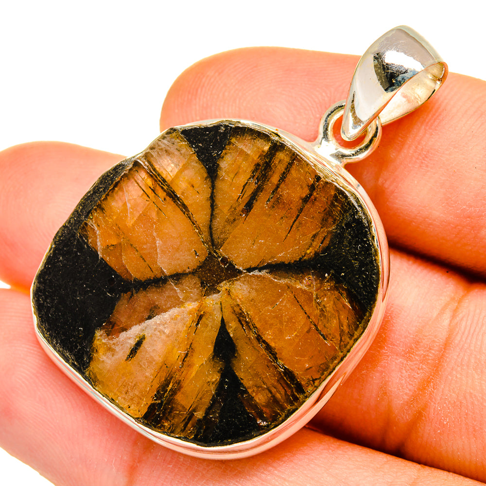 Chiastolite Pendants handcrafted by Anasilvercos - PD9769