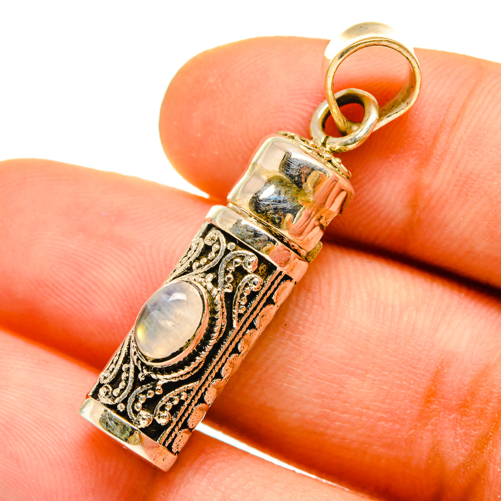 Rainbow Moonstone Pendants handcrafted by Anasilvercos - PD9778