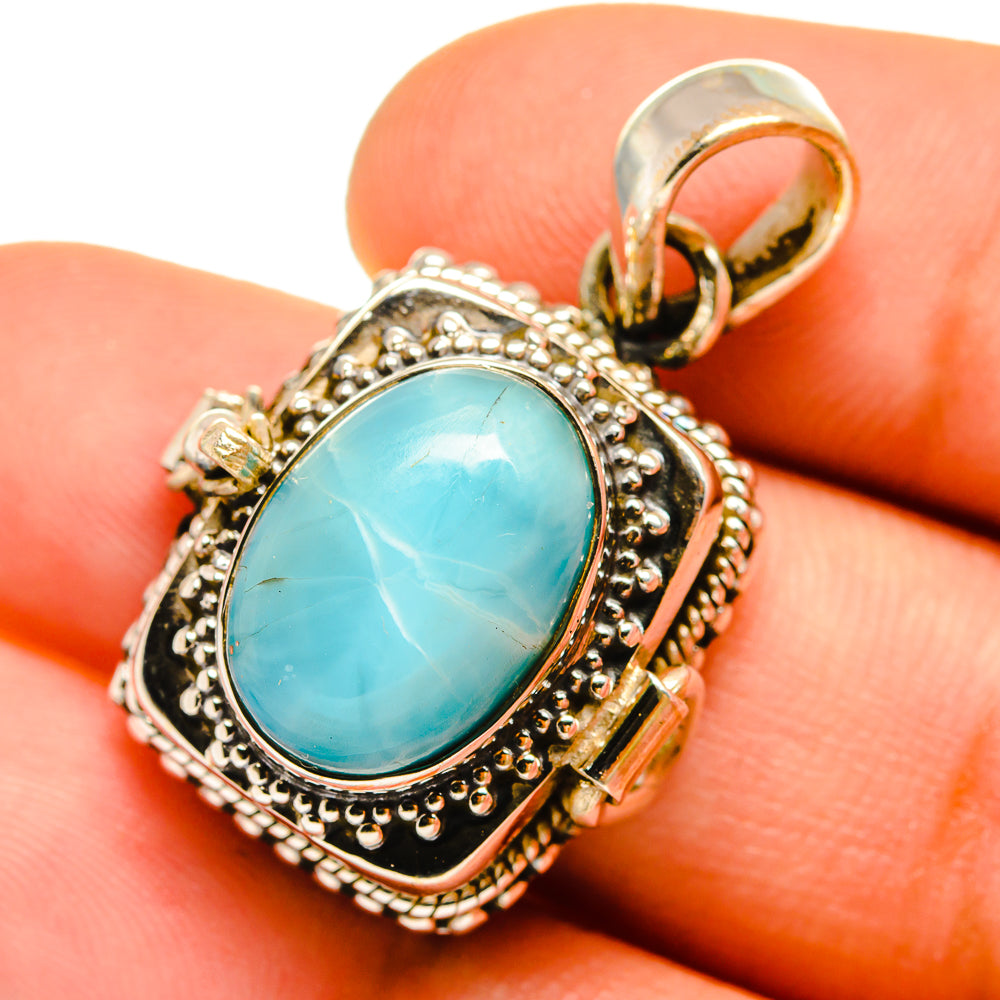 Larimar Pendants handcrafted by Anasilvercos - PD9828