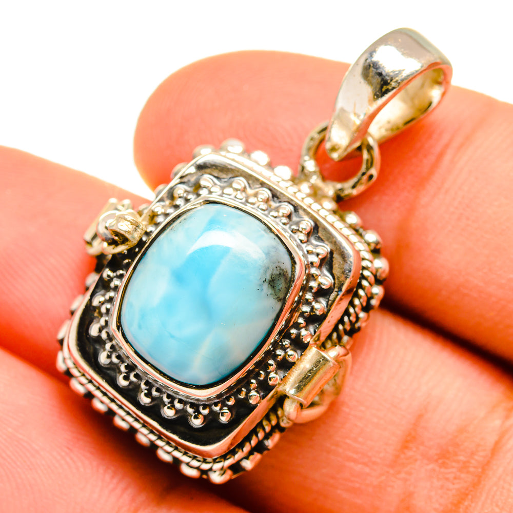 Larimar Pendants handcrafted by Anasilvercos - PD9829