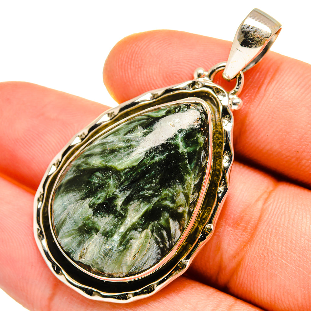Seraphinite Pendants handcrafted by Anasilvercos - PD9832