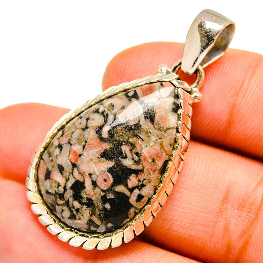 Crinoid Fossil Pendants handcrafted by Anasilvercos - PD9837
