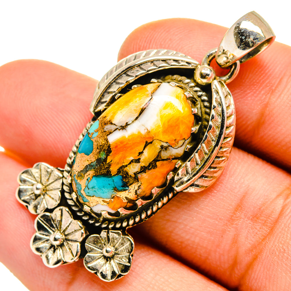 Spiny Oyster Turquoise Pendants handcrafted by Anasilvercos - PD9840