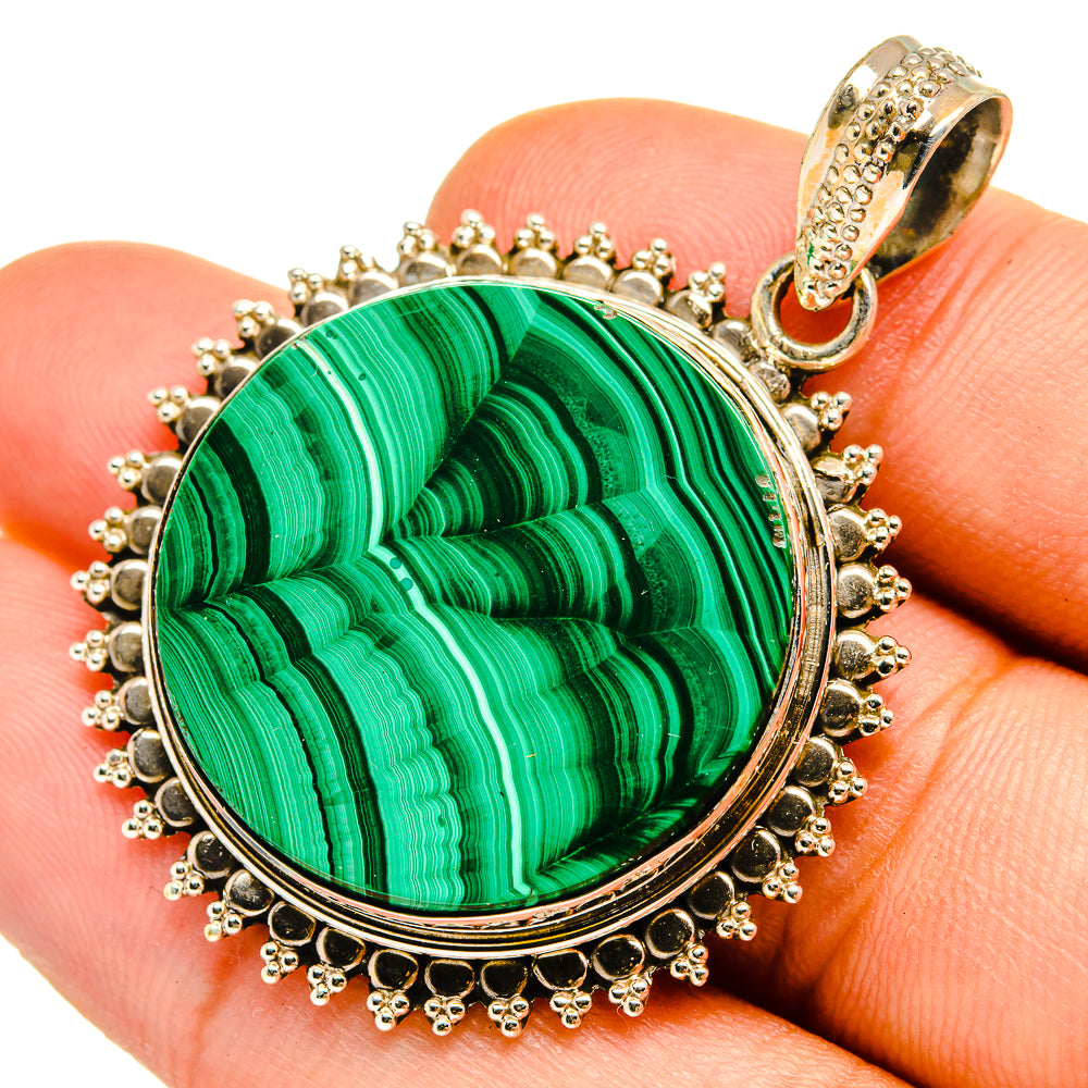 Malachite Pendants handcrafted by Anasilvercos - PD9842