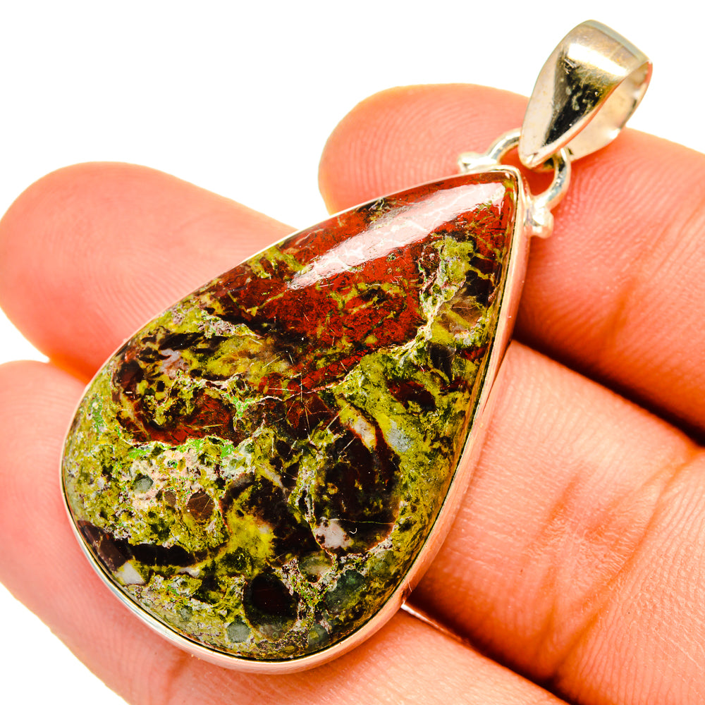 Dragon Blood Jasper Pendants handcrafted by Anasilvercos - PD9844