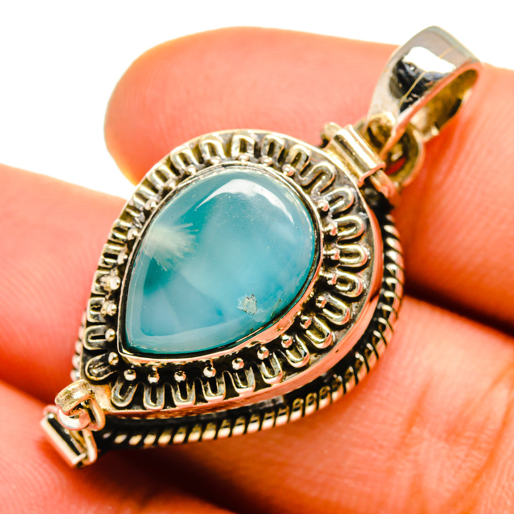 Larimar Pendants handcrafted by Anasilvercos - PD9847