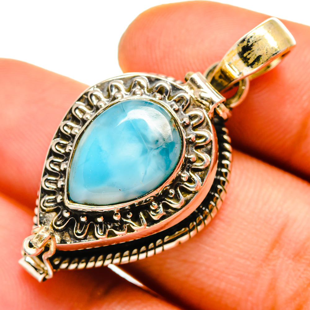 Larimar Pendants handcrafted by Anasilvercos - PD9849