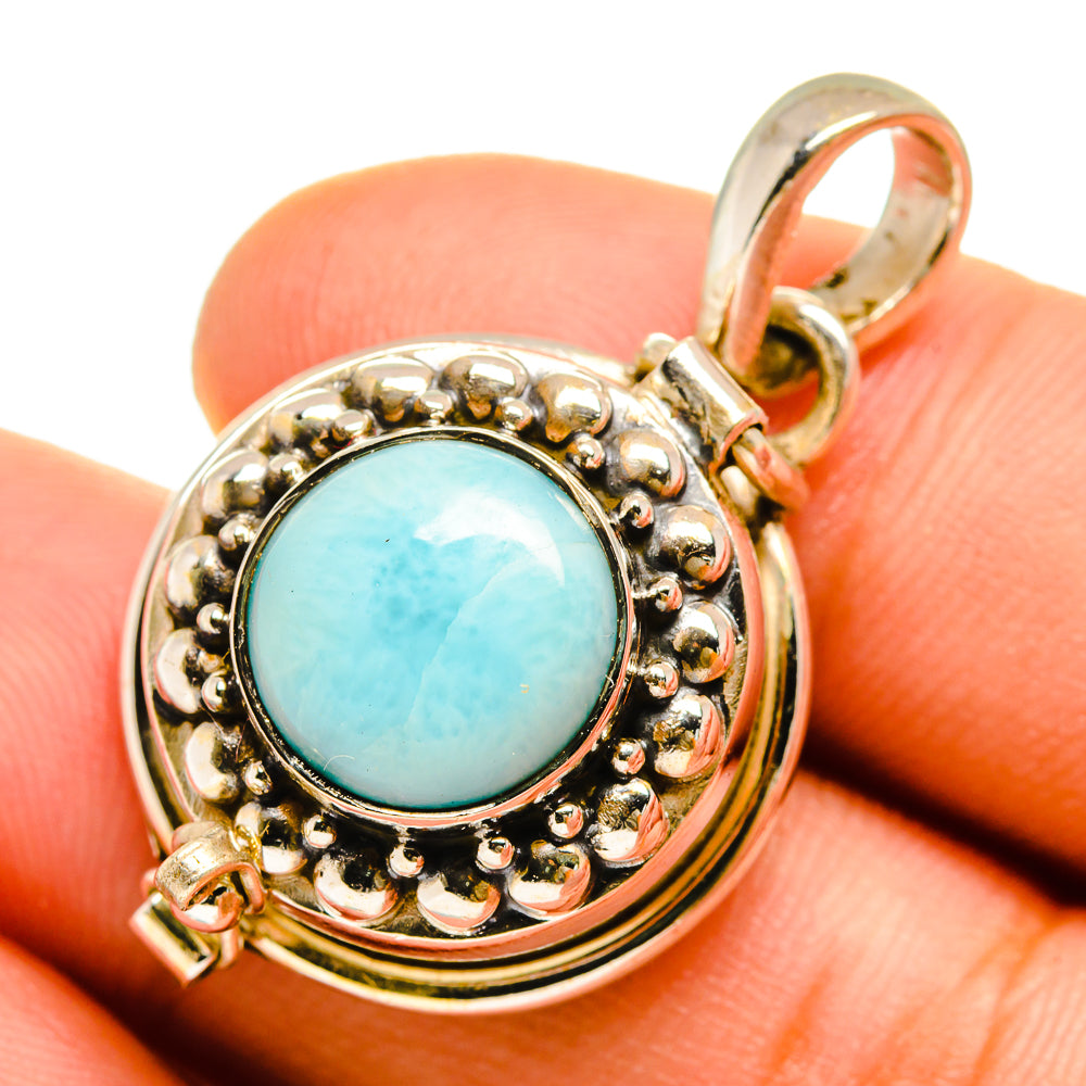 Larimar Pendants handcrafted by Anasilvercos - PD9855