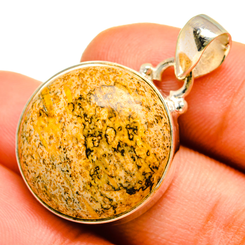 Picture Jasper Pendants handcrafted by Anasilvercos - PD9871