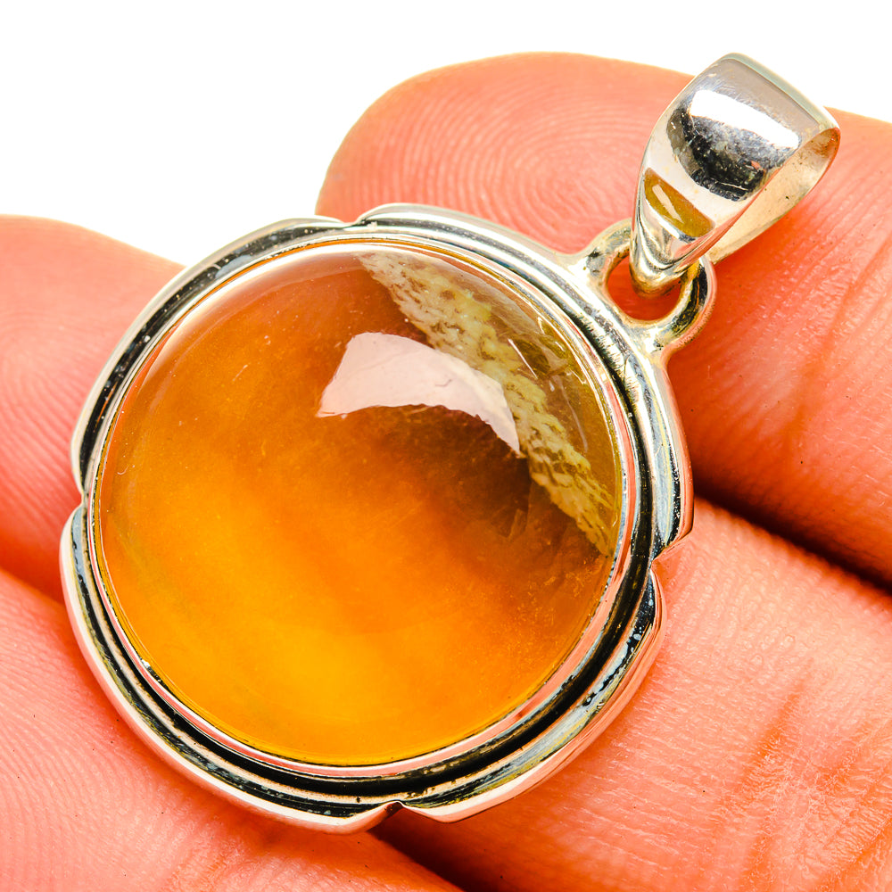 Green Fluorite Pendants handcrafted by Anasilvercos - PD9873