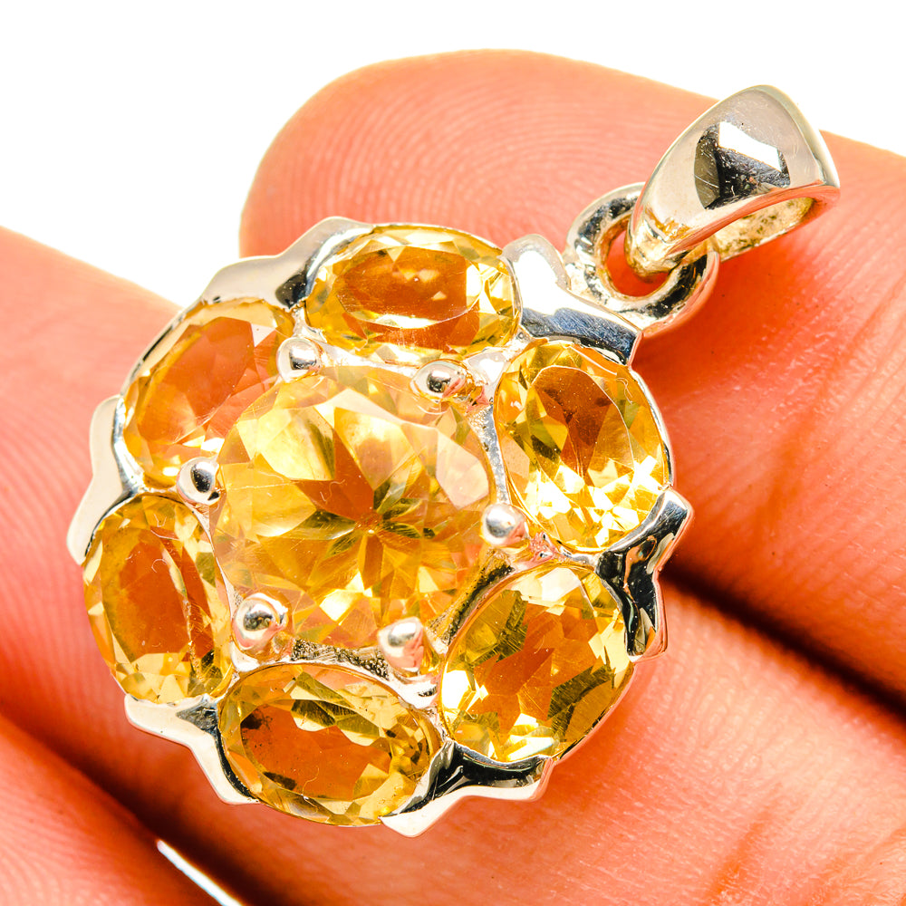 Citrine Pendants handcrafted by Anasilvercos - PD9874