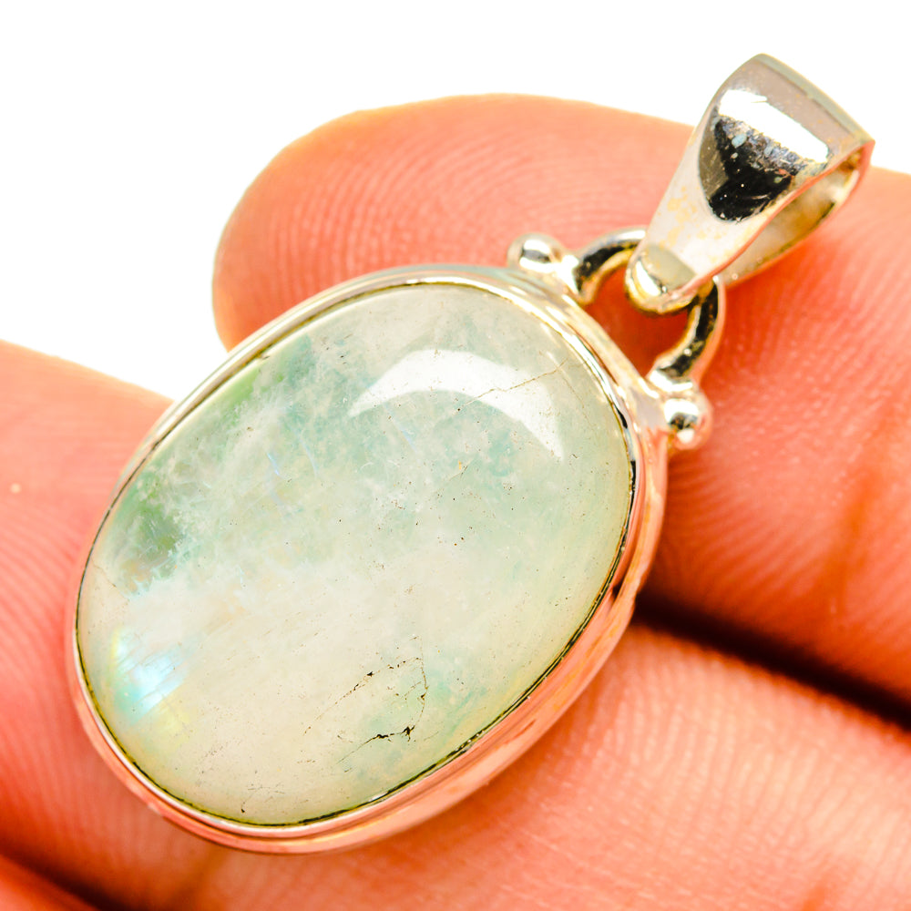 Green Moonstone Pendants handcrafted by Anasilvercos - PD9893