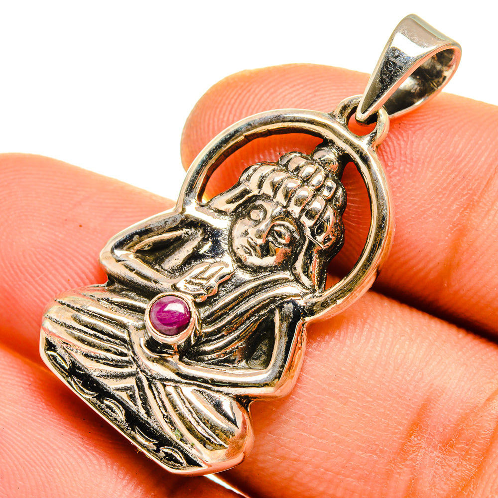 Ruby Pendants handcrafted by Anasilvercos - PD9895