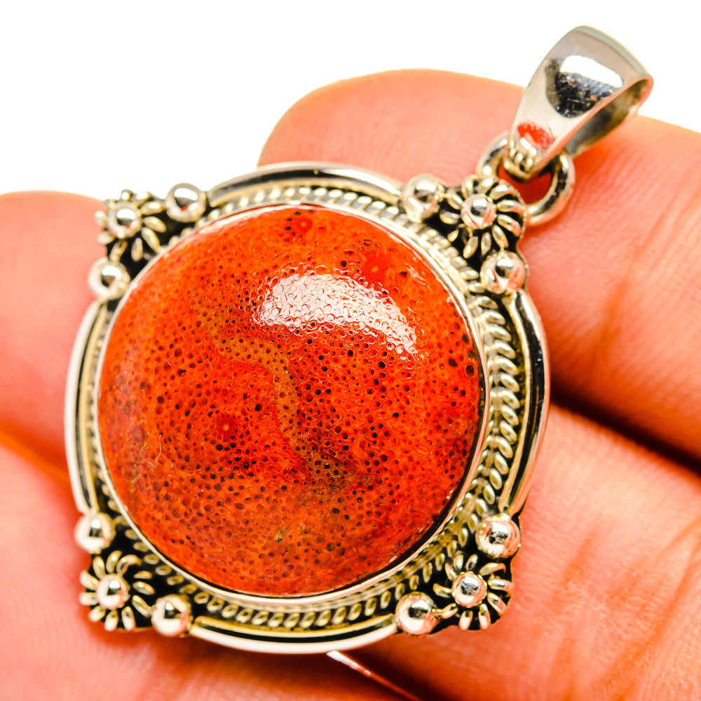Sponge Coral Pendants handcrafted by Anasilvercos - PD9905