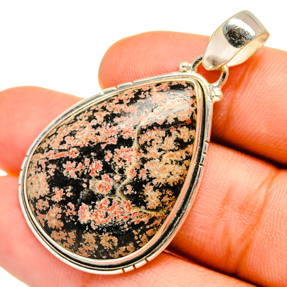 Fireworks Obsidian Pendants handcrafted by Anasilvercos - PD9920