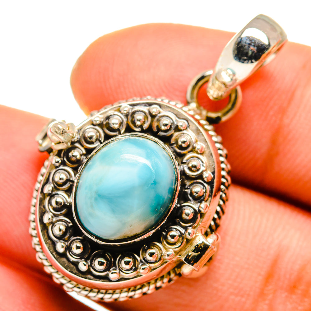 Larimar Pendants handcrafted by Anasilvercos - PD9936