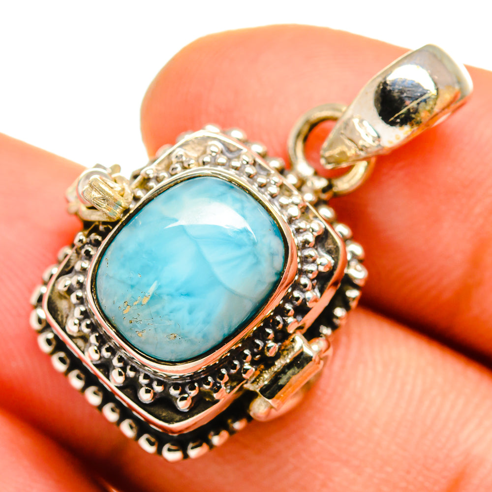 Larimar Pendants handcrafted by Anasilvercos - PD9938