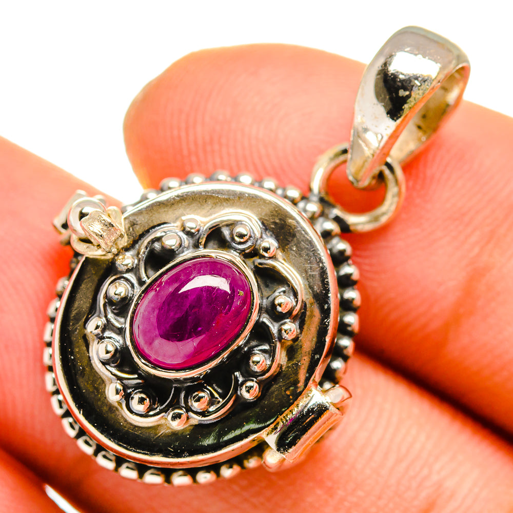 Ruby Pendants handcrafted by Anasilvercos - PD9944