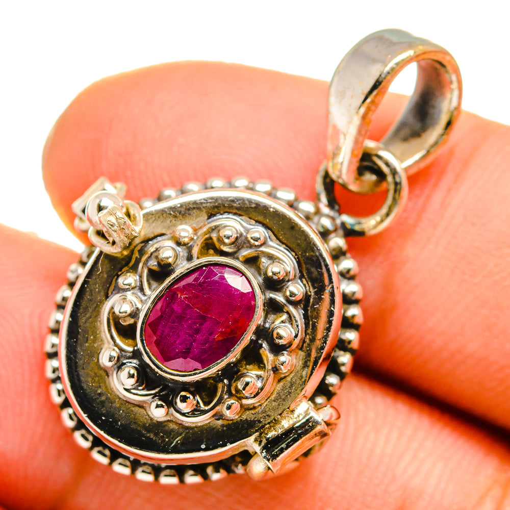 Ruby Pendants handcrafted by Anasilvercos - PD9945