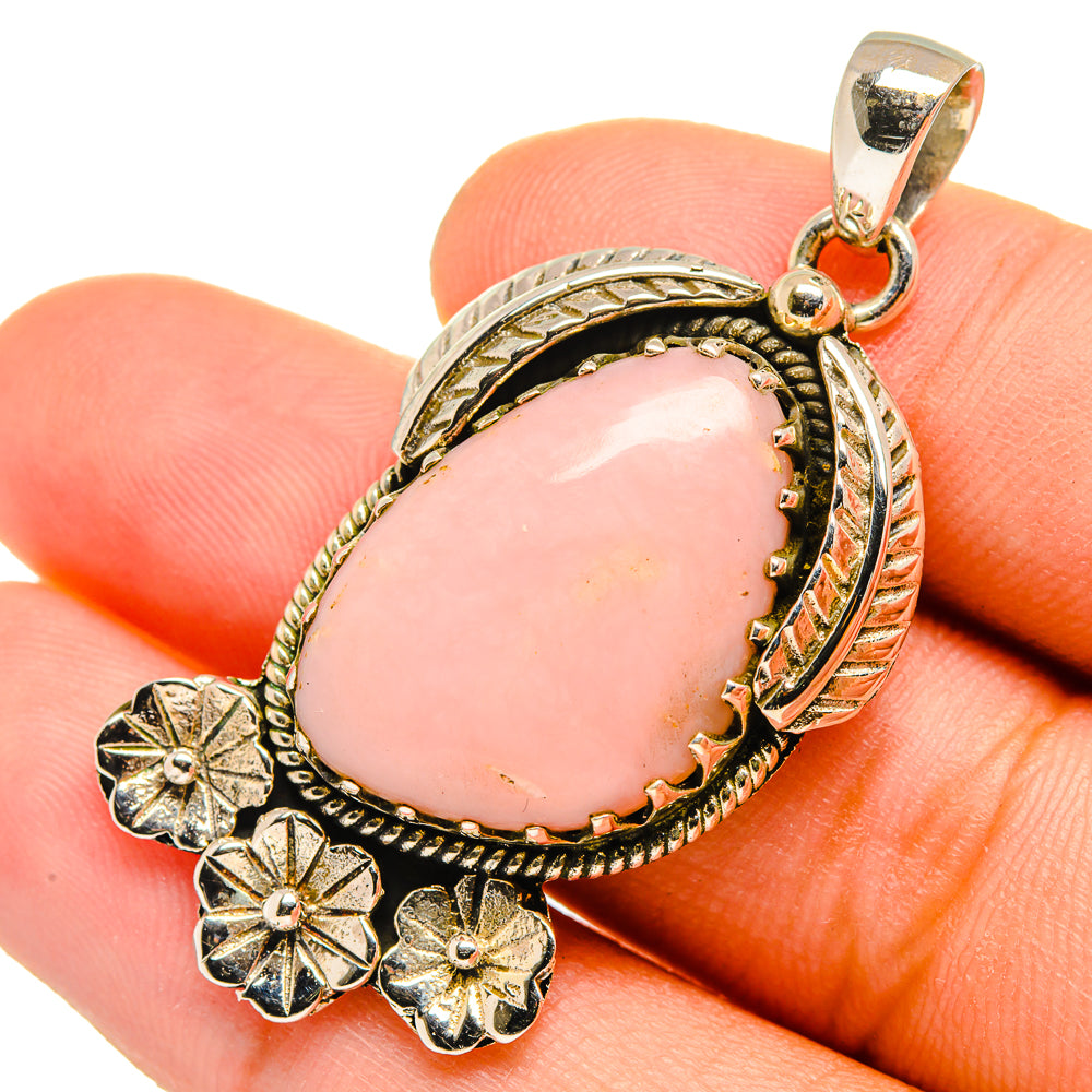 Pink Opal Pendants handcrafted by Anasilvercos - PD9969