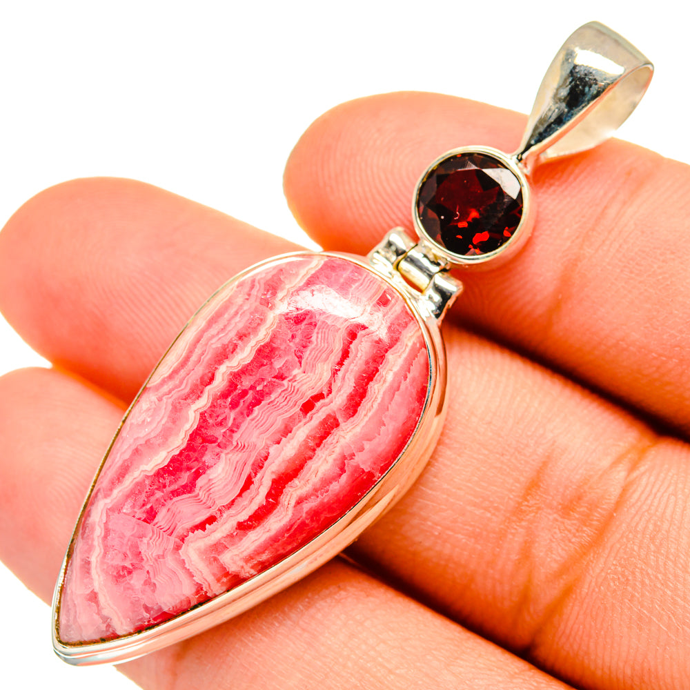 Rhodochrosite Pendants handcrafted by Anasilvercos - PD9977