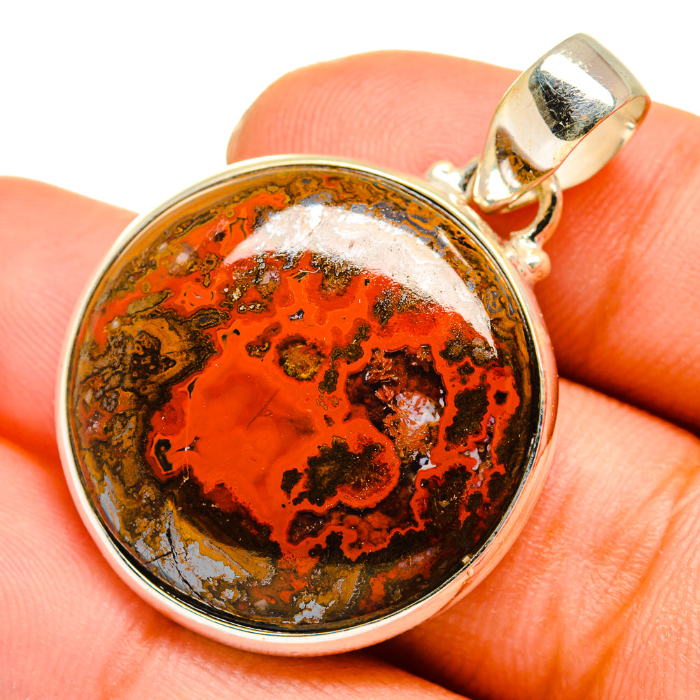 Moroccan Agate Pendants handcrafted by Anasilvercos - PD9984
