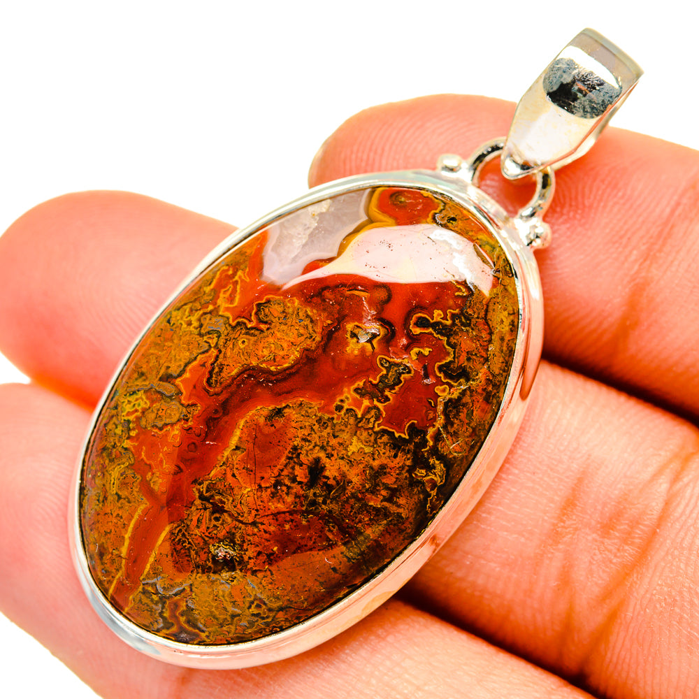 Moroccan Agate Pendants handcrafted by Anasilvercos - PD9986