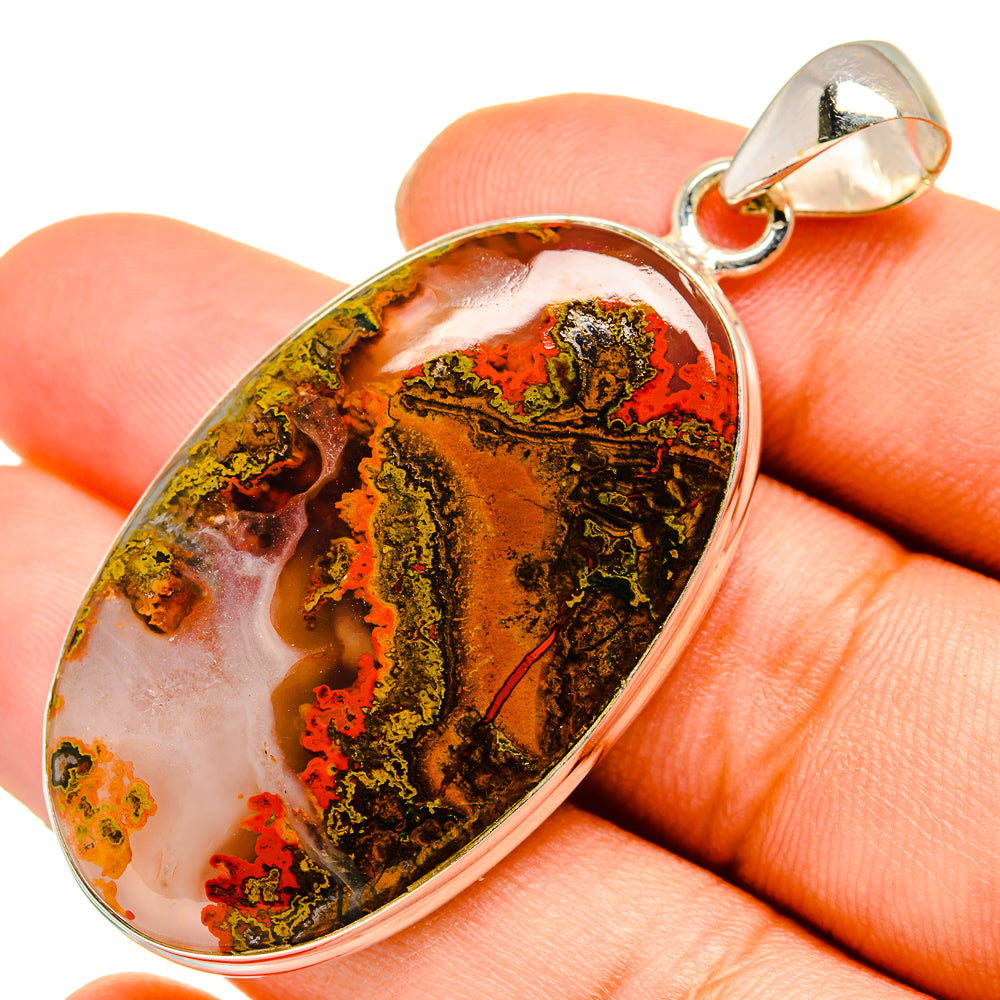 Moroccan Agate Pendants handcrafted by Anasilvercos - PD9988