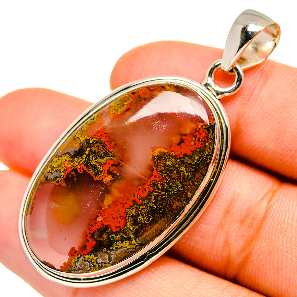 Moroccan Agate Pendants handcrafted by Anasilvercos - PD9993