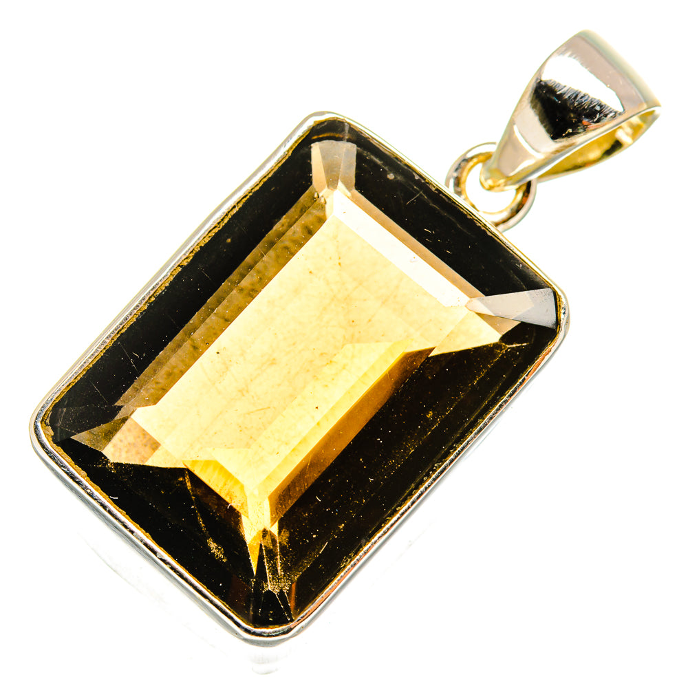 Smoky Quartz Pendants handcrafted by Anasilvercos - PD10011
