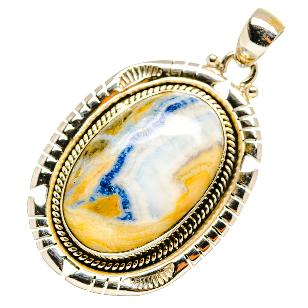 Blue Scheelite Pendants handcrafted by Anasilvercos - PD10017