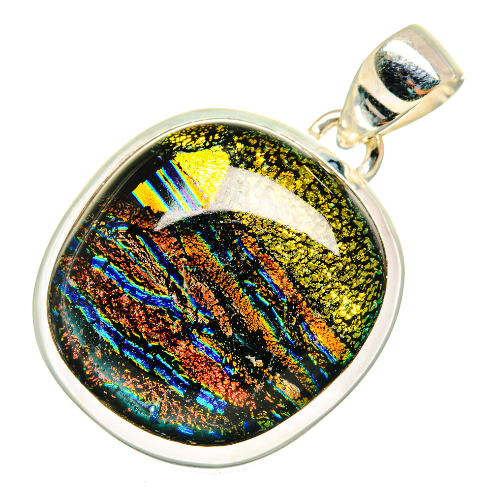 Dichroic Glass Pendants handcrafted by Anasilvercos - PD10018