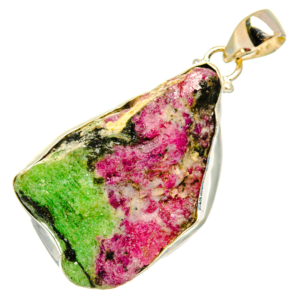 Ruby Zoisite Pendants handcrafted by Anasilvercos - PD10030