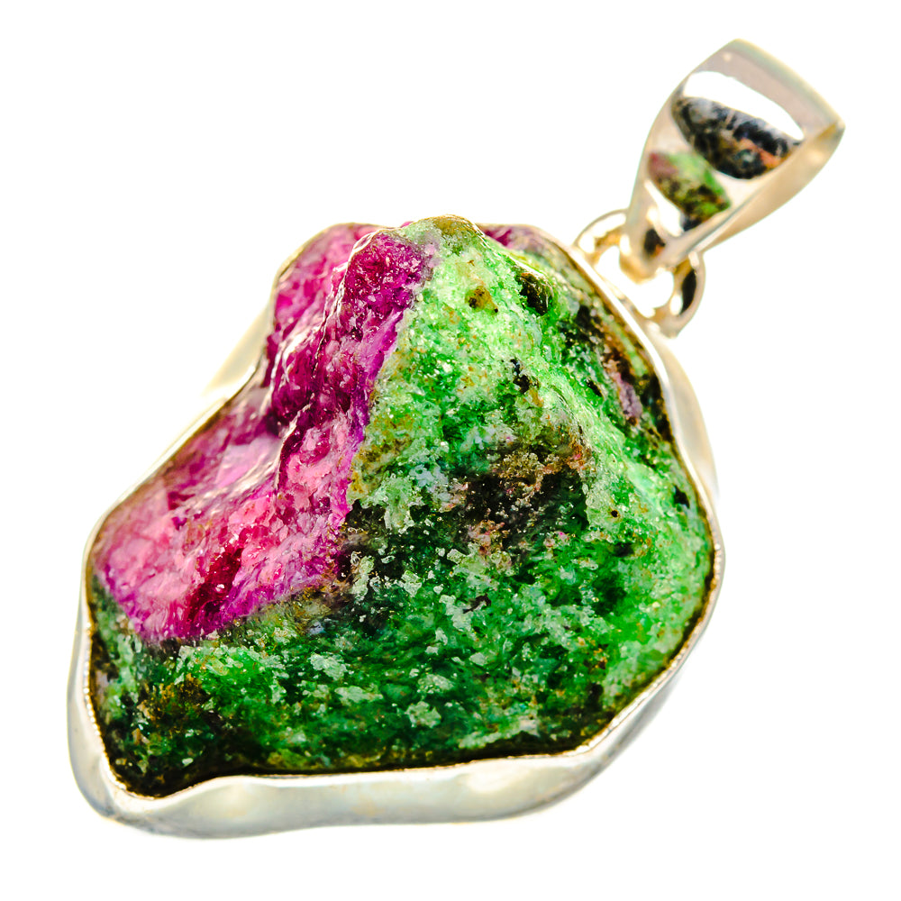Ruby Zoisite Pendants handcrafted by Anasilvercos - PD10031