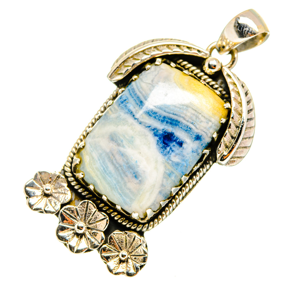 Blue Scheelite Pendants handcrafted by Anasilvercos - PD10051