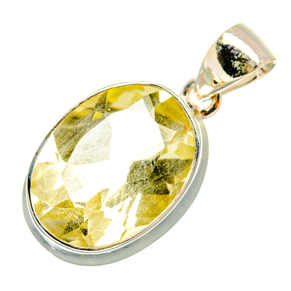 Lemon Quartz Pendants handcrafted by Anasilvercos - PD10057