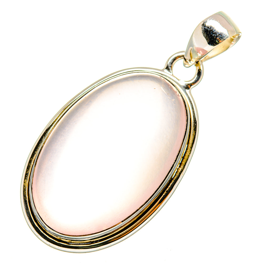 Rose Quartz Pendants handcrafted by Anasilvercos - PD10065