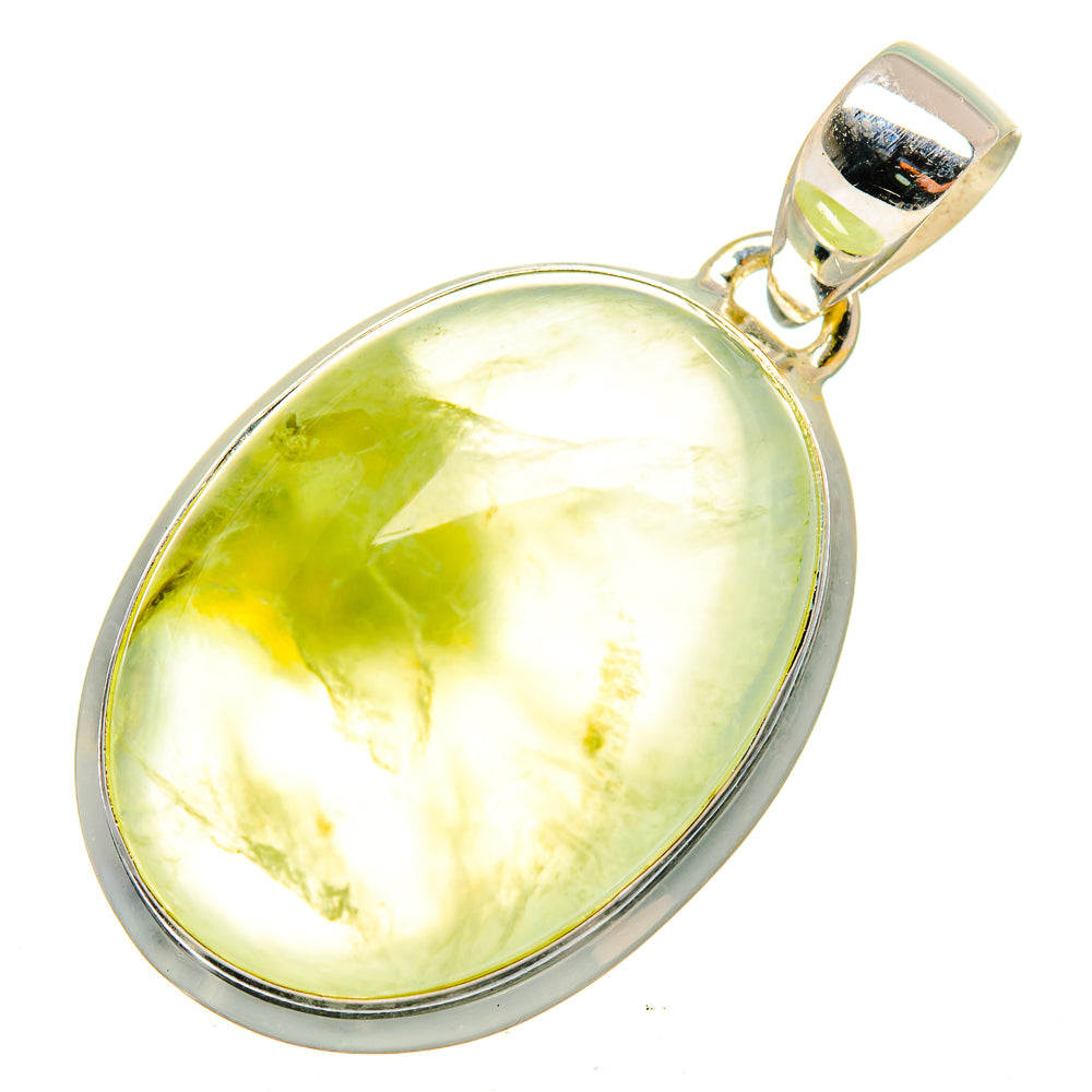 Prehnite Pendants handcrafted by Anasilvercos - PD10074