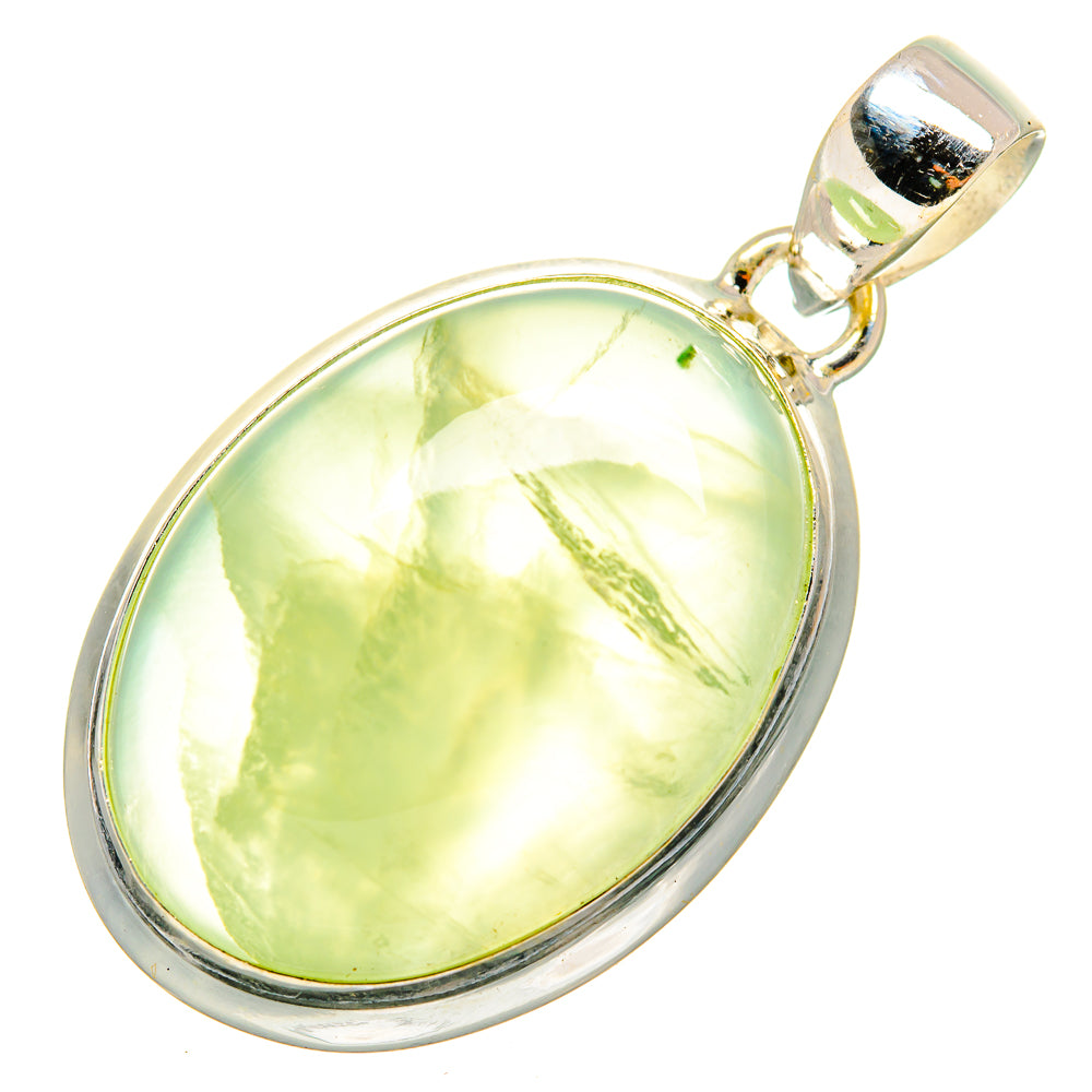 Prehnite Pendants handcrafted by Anasilvercos - PD10080