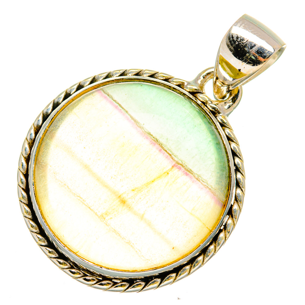 Green Fluorite Pendants handcrafted by Anasilvercos - PD10083