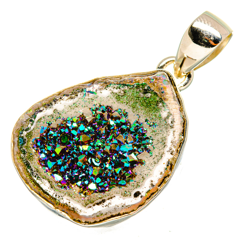 Titanium Druzy Pendants handcrafted by Anasilvercos - PD10086