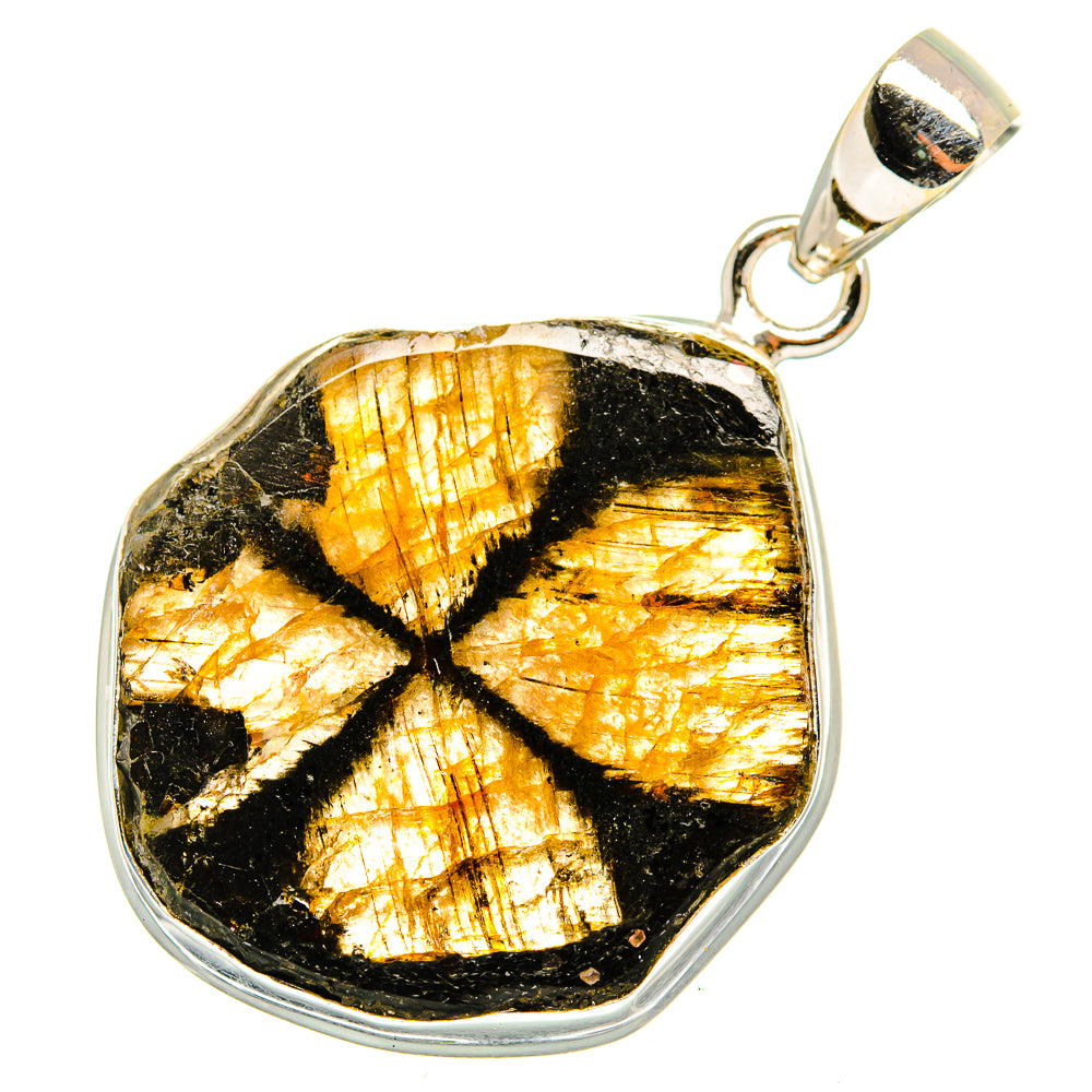 Chiastolite Pendants handcrafted by Anasilvercos - PD10089