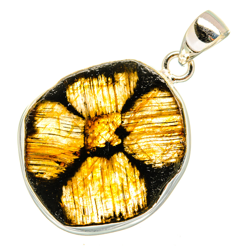 Chiastolite Pendants handcrafted by Anasilvercos - PD10091