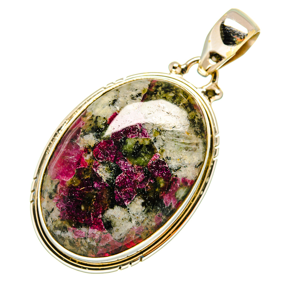Russian Eudialyte Pendants handcrafted by Anasilvercos - PD10117