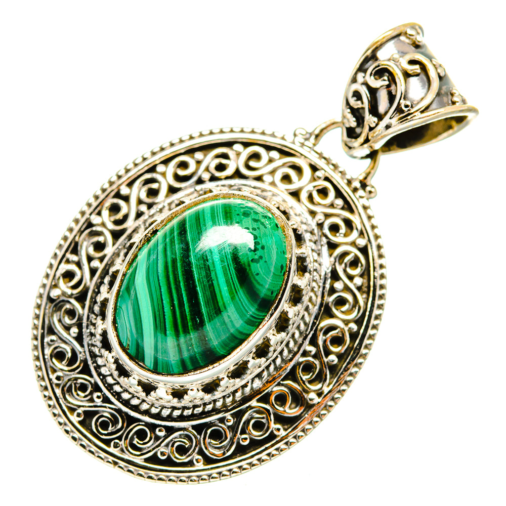 Malachite Pendants handcrafted by Anasilvercos - PD10120