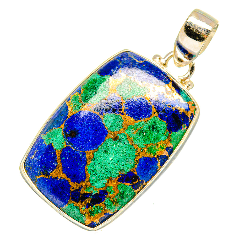 Copper Chrysocolla Pendants handcrafted by Anasilvercos - PD10126