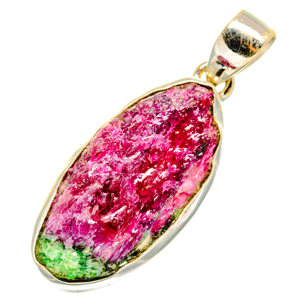 Ruby Zoisite Pendants handcrafted by Anasilvercos - PD10154