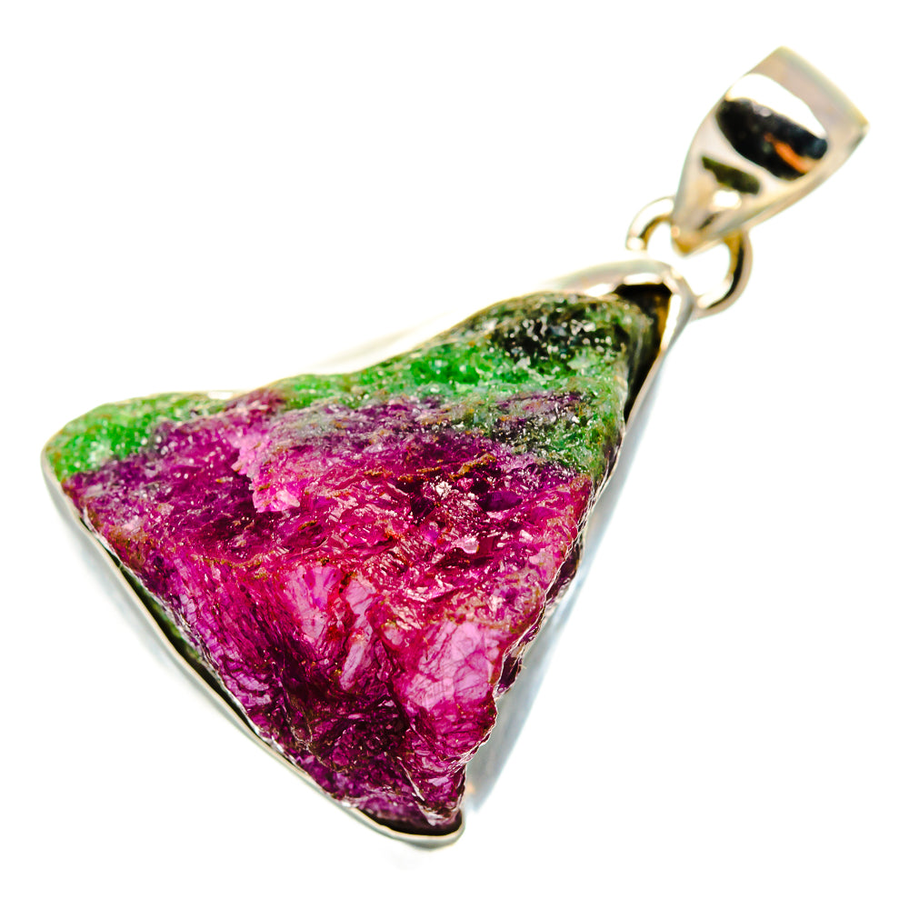 Ruby Zoisite Pendants handcrafted by Anasilvercos - PD10177